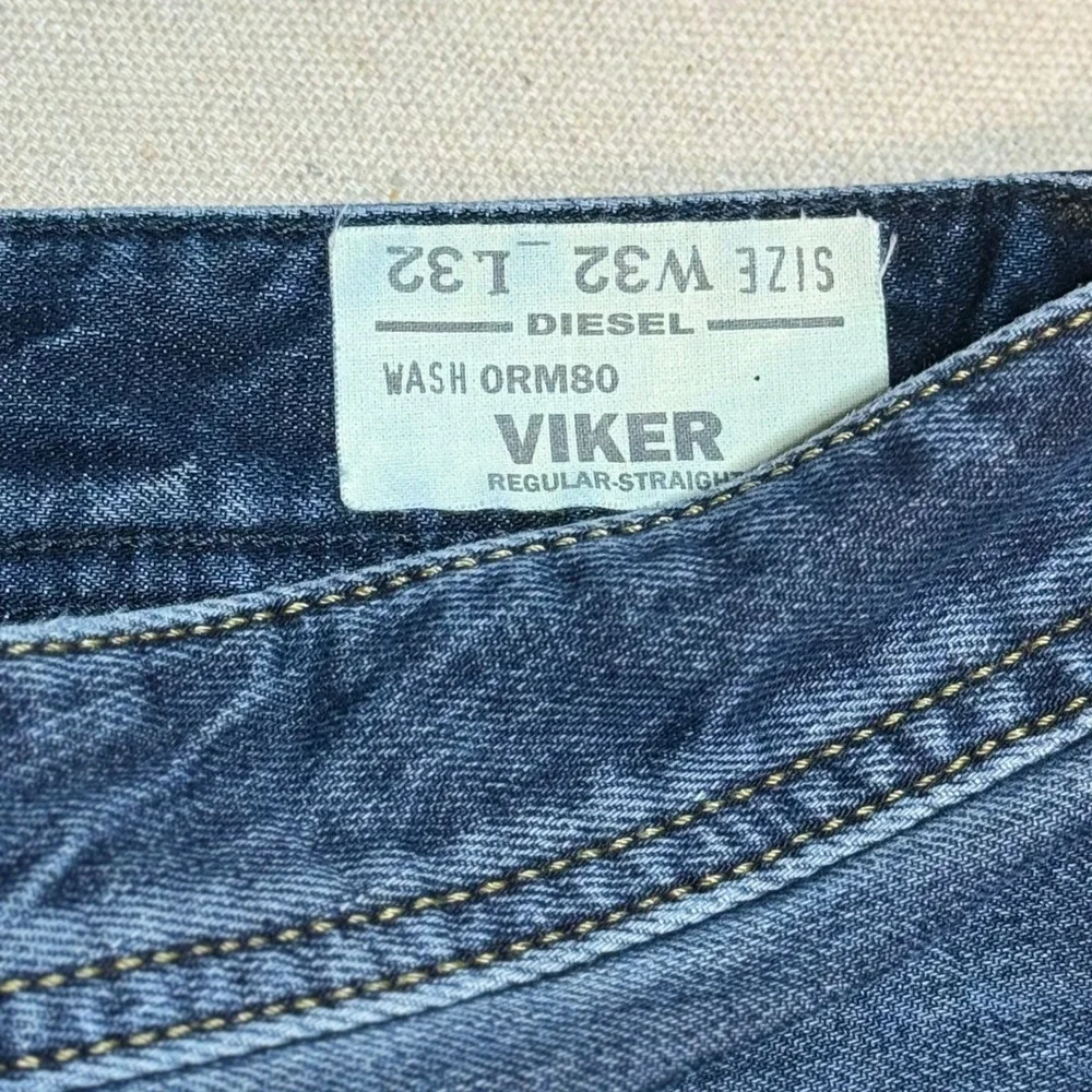 Diesel Viker Jeans Size 32x32 Regular Straight Medium Wash Blue Wash orm80